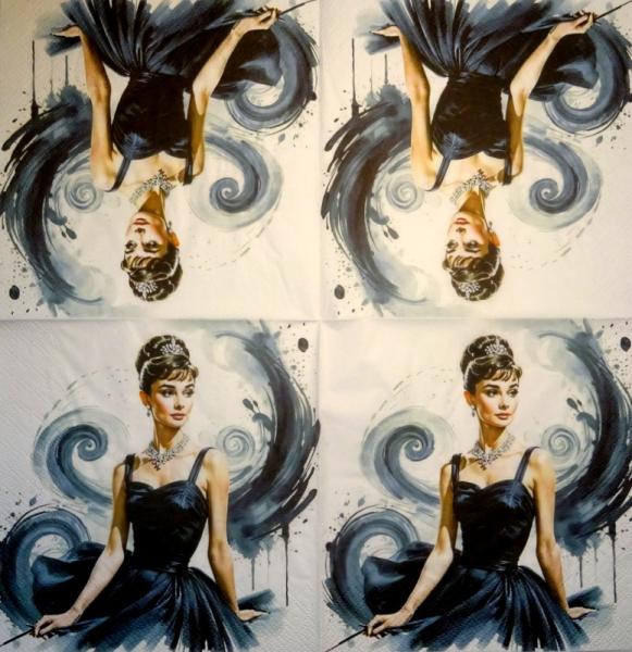 028 Stars - 3-lagig - Audrey Hepburn